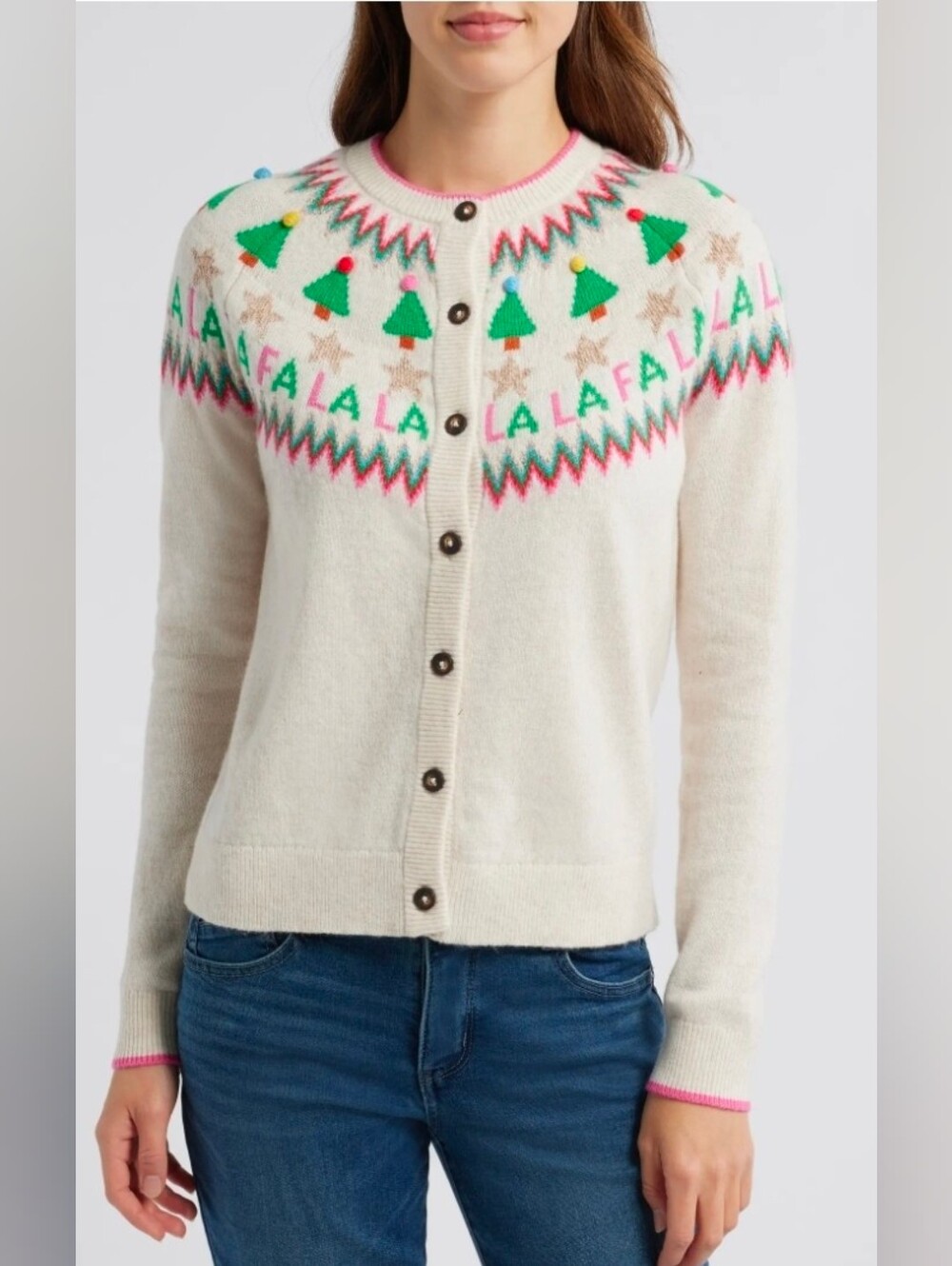 Cynthia Rowley Eden Holiday Fair Isle Sweater Size XL